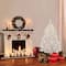 4.5ft. Pre-Lit White Northern Fir Artificial Christmas Tree, Clear Lights